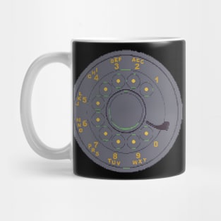 Pixel Art Rotary Dial Mug